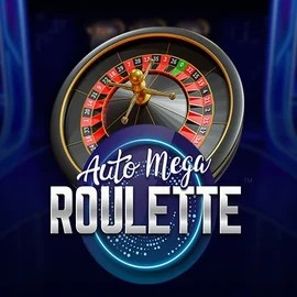 Auto Mega Roulette online game logo by Pragmatic Play on gambloriaa.es