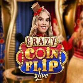 Crazy Coin Flip slot icon by Evolution, available at Gambloria Casino