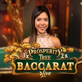 Prosperity Tree Baccarat online game logo by Evolution on gambloriaa.es